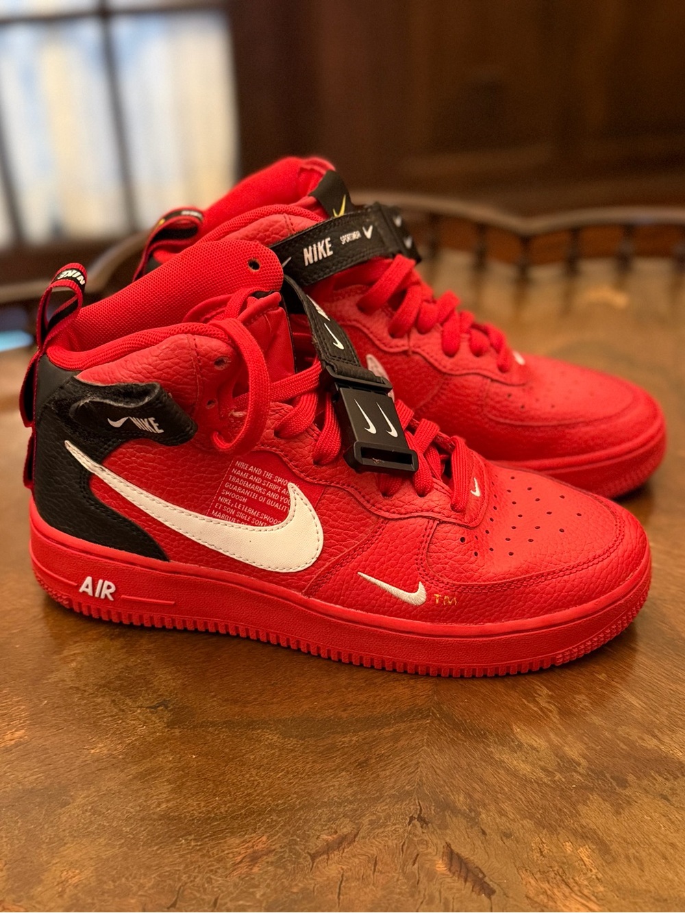 Nike Air Force 1 Mid Utility “University Red” Size 6Y